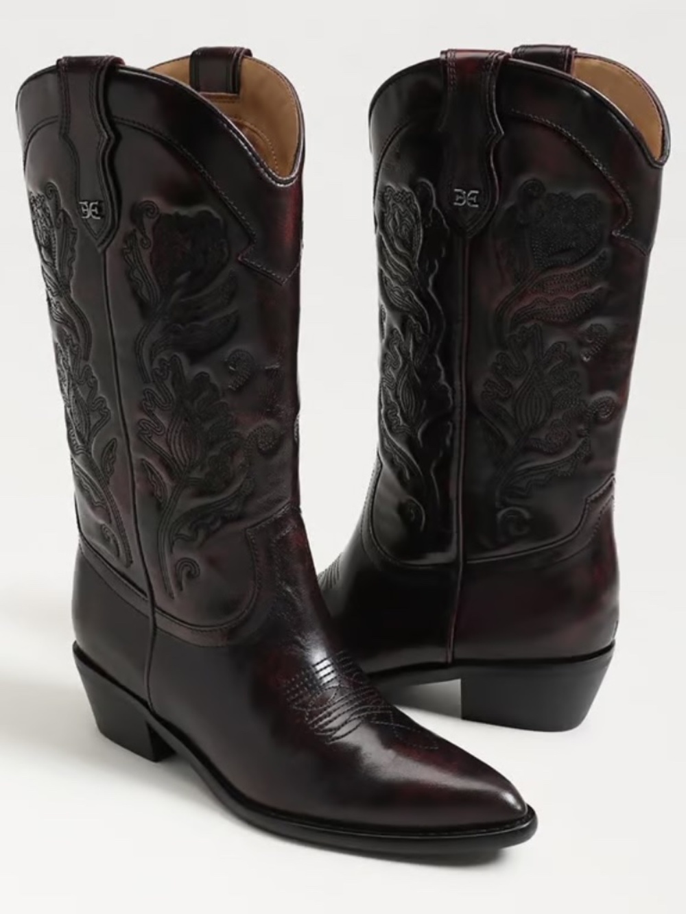Sam Edelman Rue Western Boot (Merlot)
